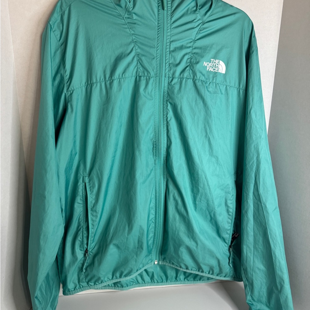 The North Face Teal Windfall Mens Windbreaker Jacket Large